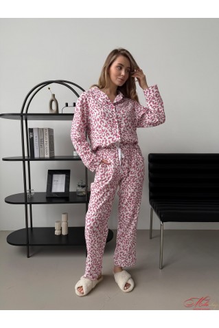 Пижама муслиновая рубашка+штаны COSY M251P